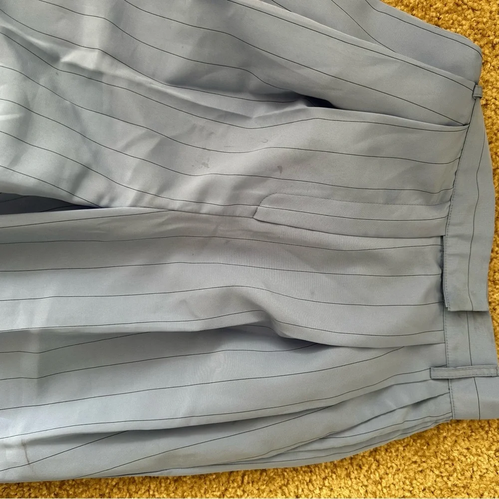 The Frankie Shop Bea Fluid Stripe Suit Pants – Powder Blue size XSmall - Picture 10 of 11